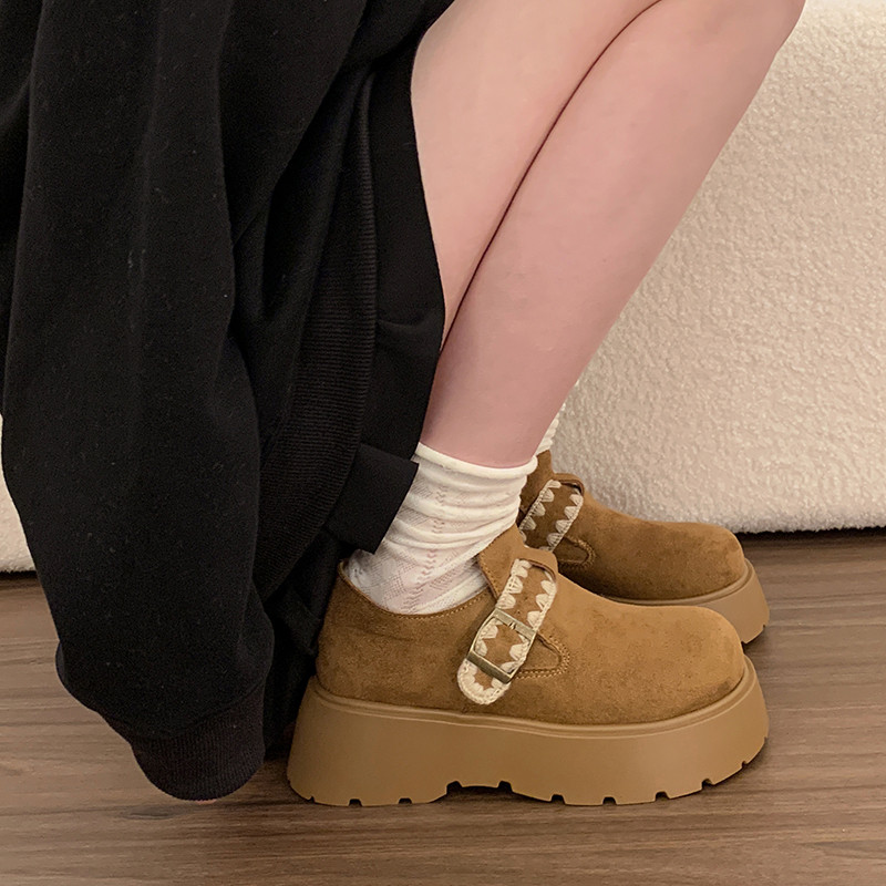 厚底松糕底外穿增高勃肯鞋女2026新款春季全包单鞋皮带扣小个子,女鞋,勃肯鞋/软木鞋,淘宝优惠券,粉丝福利购,淘宝优惠卷
