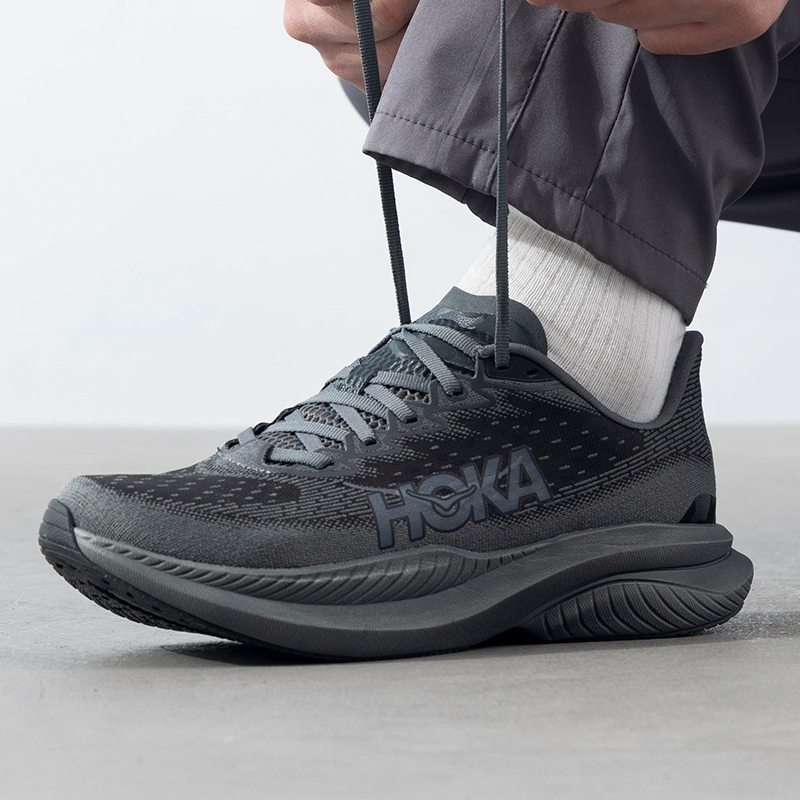 HOKA官方男鞋2025冬季训练鞋运动鞋Mach 6竞速缓震跑步鞋1147790