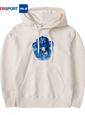 MLB情侣款卫衣男女2025秋新款运动休闲服连帽套头衫潮3AHDE0131
