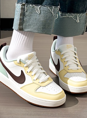 Nike耐克官方酷菠萝男女童COURT BOROUGH大童鞋运动鞋春季款女鞋