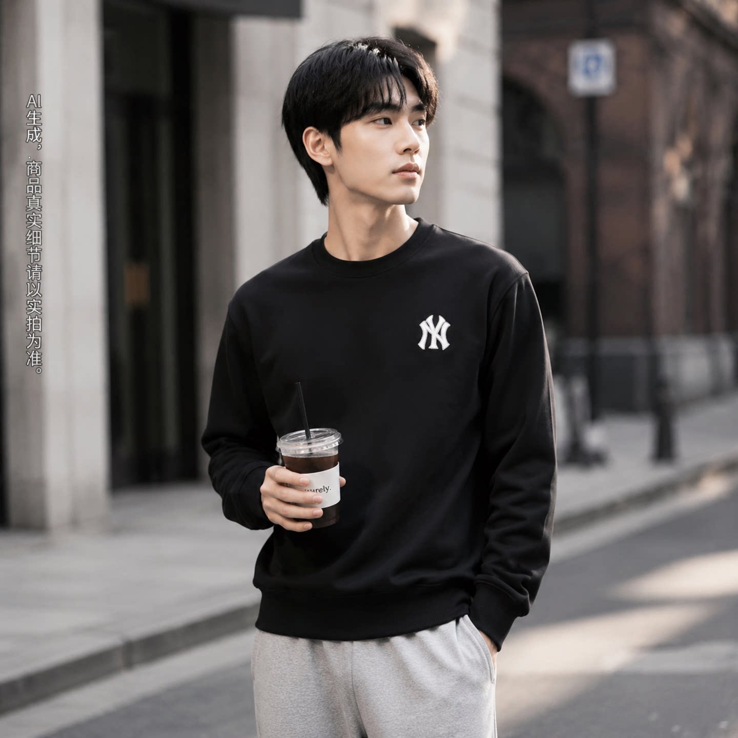 茵特丨MLB男装女装运动服2026春秋款纽约洋基休闲圆领套头卫衣