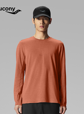 Saucony索康尼官方男装宽松套头衫圆领打底衫长袖T恤SA2250LT10C