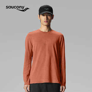 Saucony索康尼官方男装宽松套头衫圆领打底衫长袖T恤SA2250LT10C