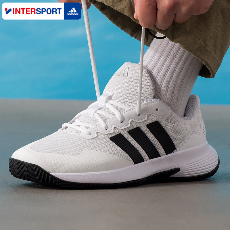 adidas阿迪达斯小白鞋男鞋GAMECOURT 2 缓震休闲网球运动鞋小白鞋