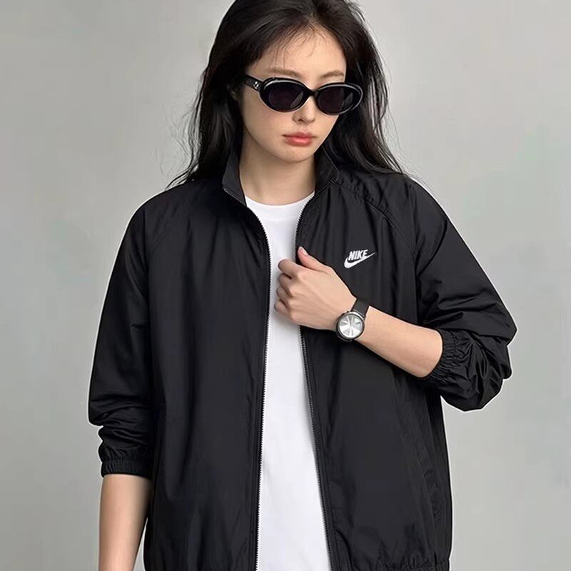 Nike耐克夹克女装2026春季新款情侣男士连帽宽松健身训练上衣外套