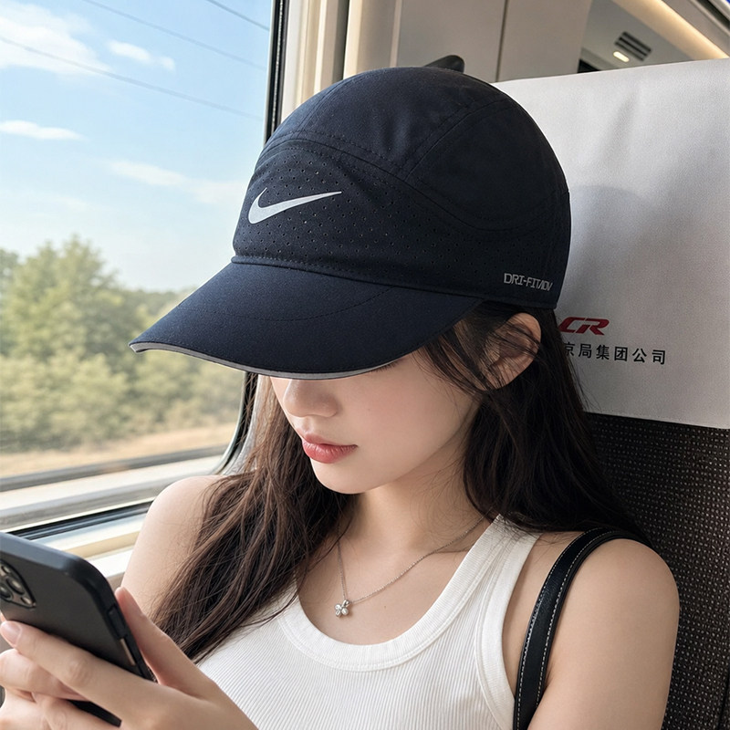 茵特丨NIKE耐克鸭舌帽男女帽户外运动跑步帽子速干透气反光网球帽图片