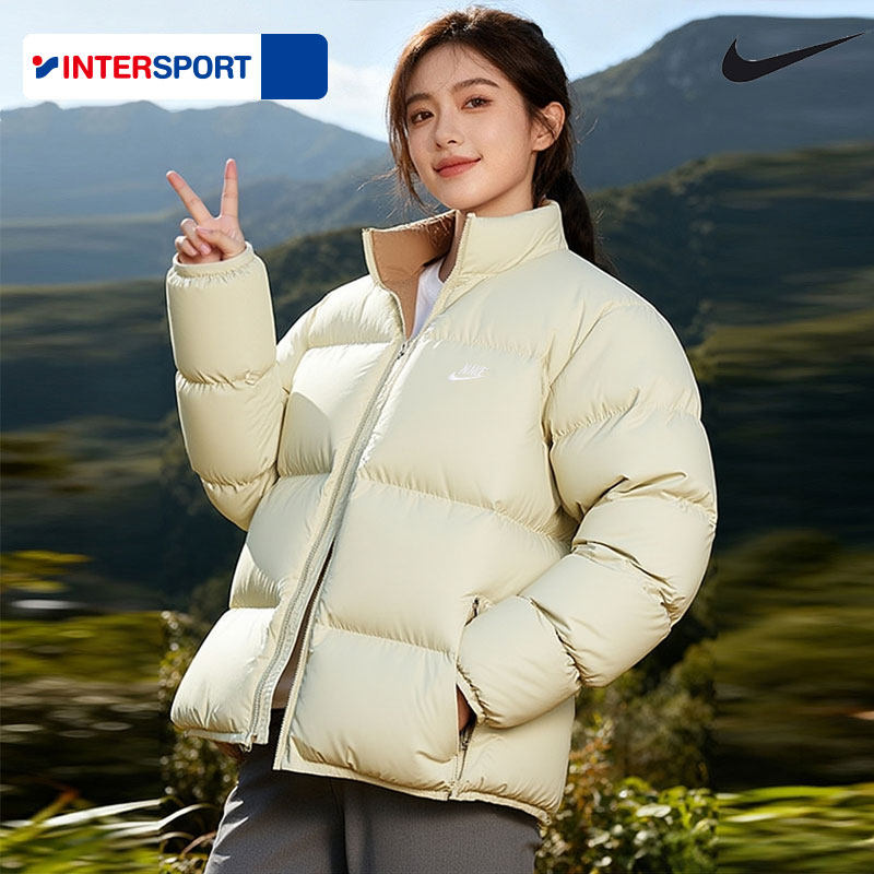 Nike耐克女子保暖舒适修身立领女面包服运动休闲男士羽绒服IB2976