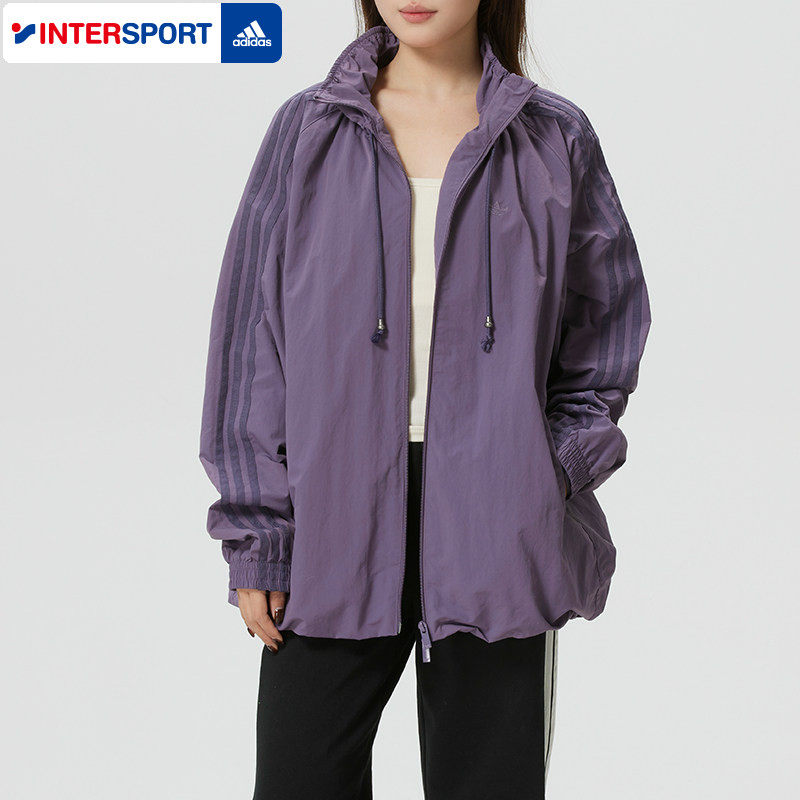 阿迪达斯三叶草外套女装2026春季新款梭织运动服跑步健身训练夹克,运动服/休闲服装,运动茄克/外套,淘宝优惠券,粉丝福利购,淘宝优惠卷