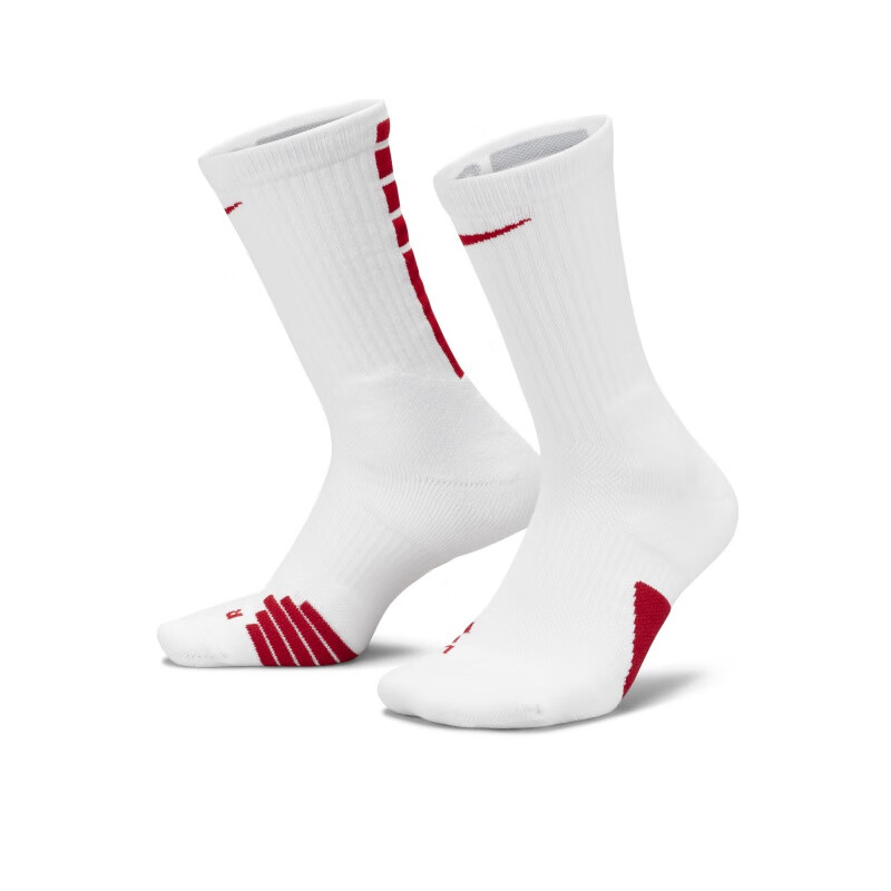 NIKE耐克速干中筒篮球袜1条装男袜跑步训练纹支撑运动袜子SX7622
