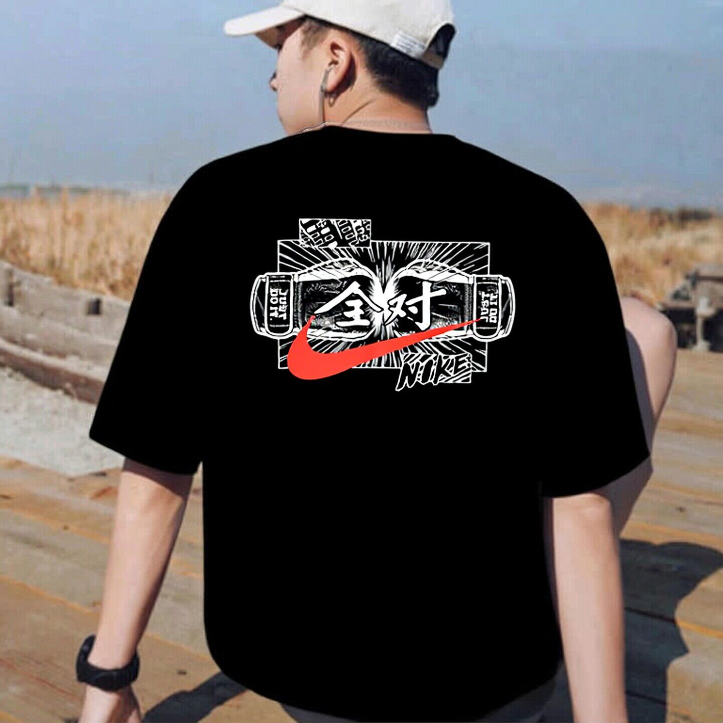 NIKE耐克男装圆领半截袖图案舒适运动服透气休闲短袖T恤衫IR7584