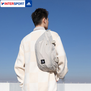 阿迪达斯男包女包新款潮流运动包便携运动腰包男士胸包斜挎包女