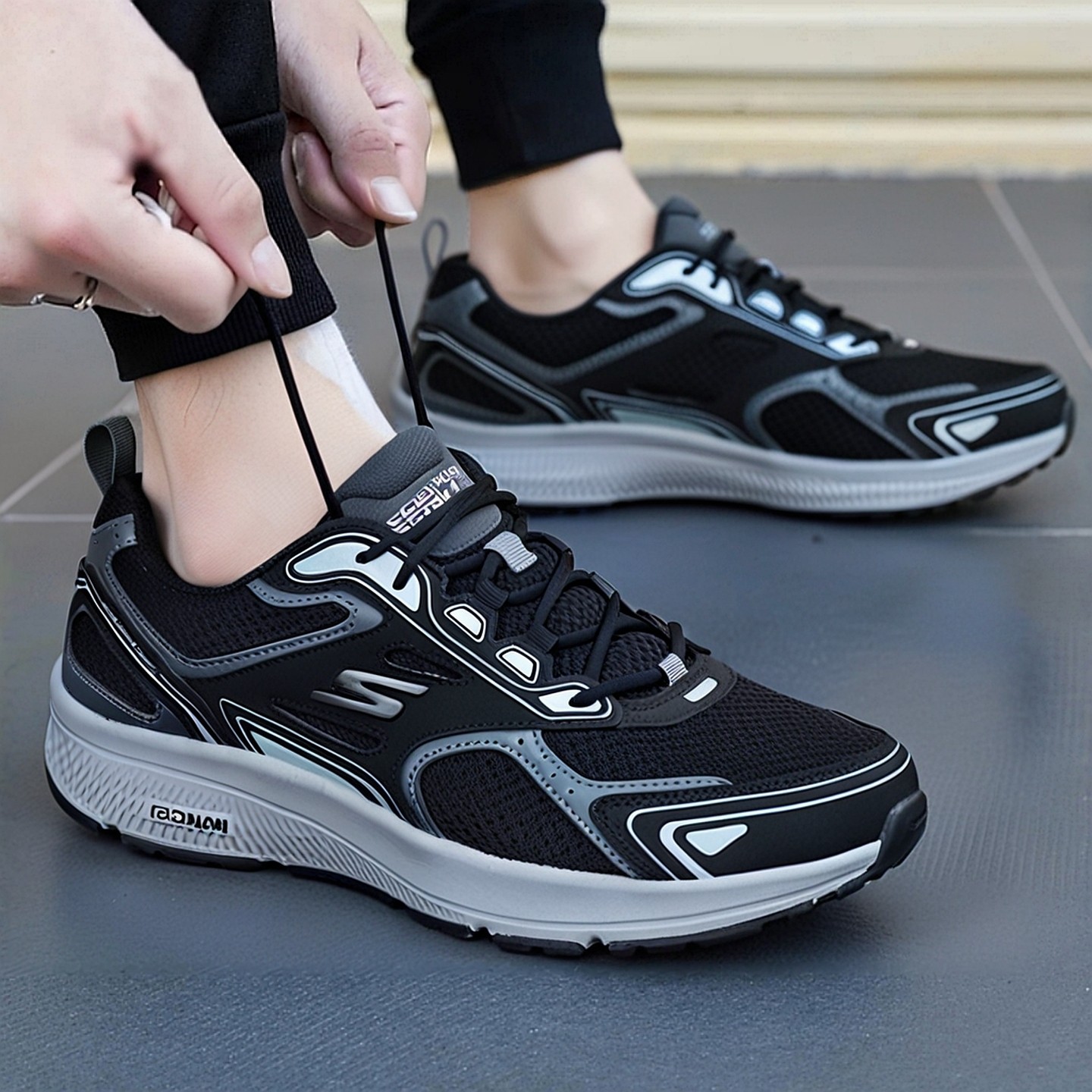 斯凯奇男鞋官方旗舰店黑色运动鞋冬季新款男士GO RUN跑步鞋休闲鞋,运动鞋new,跑步鞋,淘宝优惠券,粉丝福利购,淘宝优惠卷