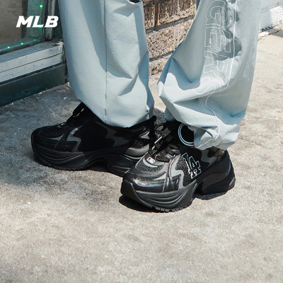 MLB跑步鞋男鞋女鞋子秋季新款厚底老爹鞋跑鞋厚底运动鞋3ARNSPL4N