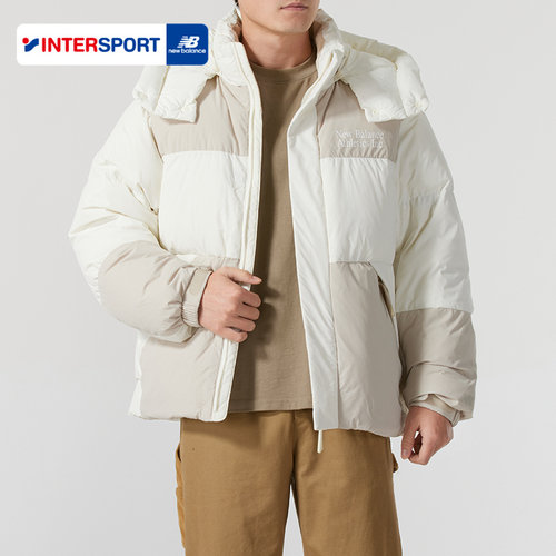 NEW BALANCE男装短款羽绒服25冬季新款NB运动服保暖外套NPE41011