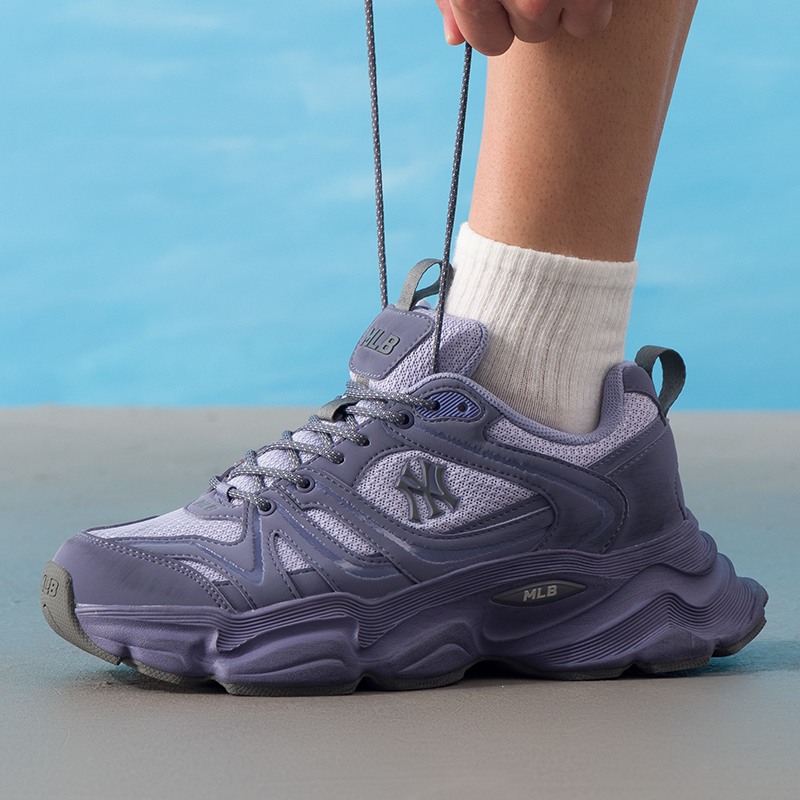 MLB官方男女情侣厚底增高复古老爹鞋25秋季新款运动鞋休闲鞋SHCC1
