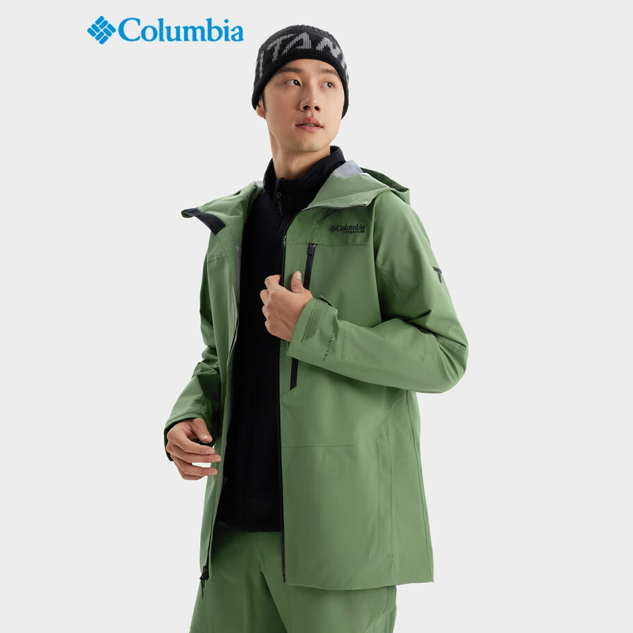 Columbia哥伦比亚秋冬钛金系列户外防水防风滑雪服冲锋衣WE8679
