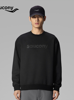 索康尼运动长袖男装户外休闲保暖宽松圆领套头衫卫衣SA2250SW12C