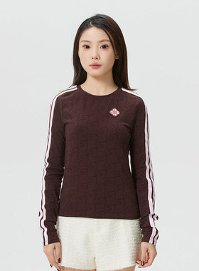 阿迪达斯新年款长袖T恤女2026新款跑步运动休闲圆领套头衫KW4678