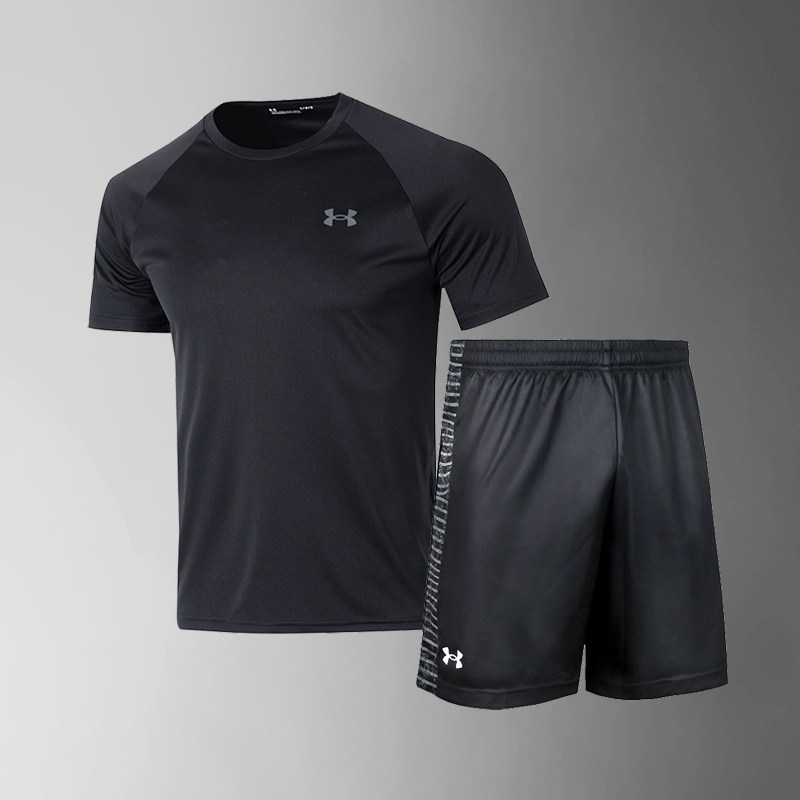 UA安德玛速干跑步运动套装男士篮球健身服训练T恤短袖短裤两件套,运动服/休闲服装,运动套装,淘宝优惠券,粉丝福利购,淘宝优惠卷