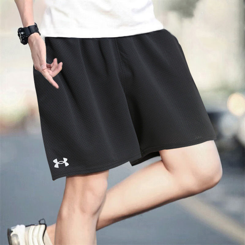 安德玛速干短裤男士春季新款训练运动健身跑步透气五分裤运动裤男