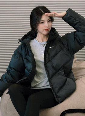 耐克羽绒服女外套官方正品春季新款衣服Nike羽绒夹克女HV5236-010