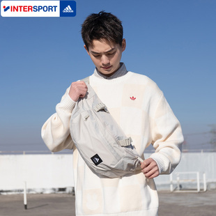 阿迪达斯斜挎包男款胸包男士背包腰包运动包单肩包女大容量旅行包