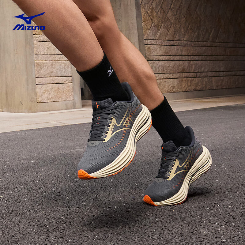 美津浓MIZUNO男鞋跑步鞋25新款冬季WAVE RIDER 29运动鞋 J1GC2503