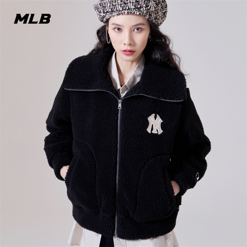 MLB新款保暖运动夹克羊羔绒外套