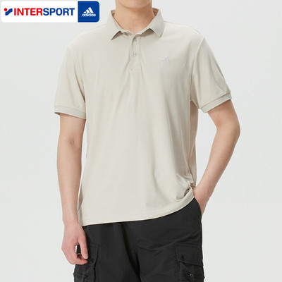 阿迪达斯短袖男装2026夏季新款男士POLO衫运动休闲翻领T恤KB4823