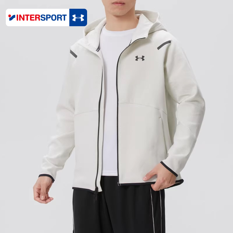 安德玛外套男装2026春季新款跑步健身运动服防风连帽夹克1379806,运动服/休闲服装,运动茄克/外套,淘宝优惠券,粉丝福利购,淘宝优惠卷