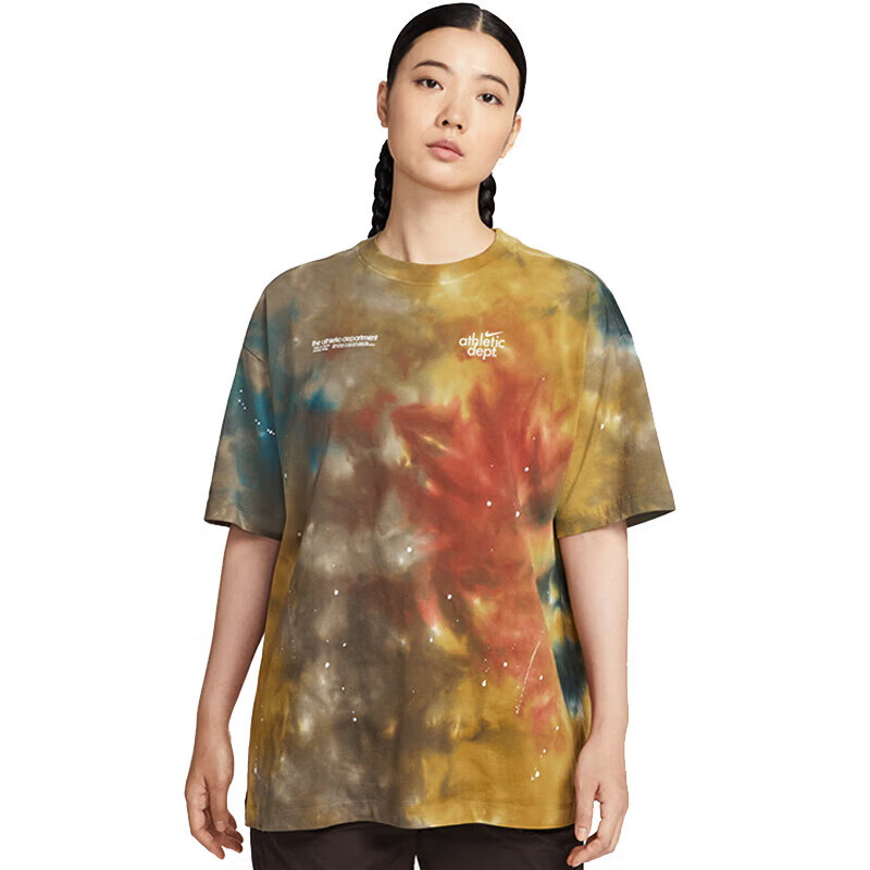 NIKE耐克短袖女2025冬季运动T恤扎染印花跑步训练透气半袖II0462