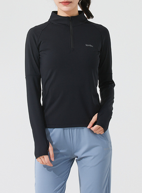 蓝步短袖女上衣2025秋季新款跑步运动T恤休闲透气半袖L04C2028B2