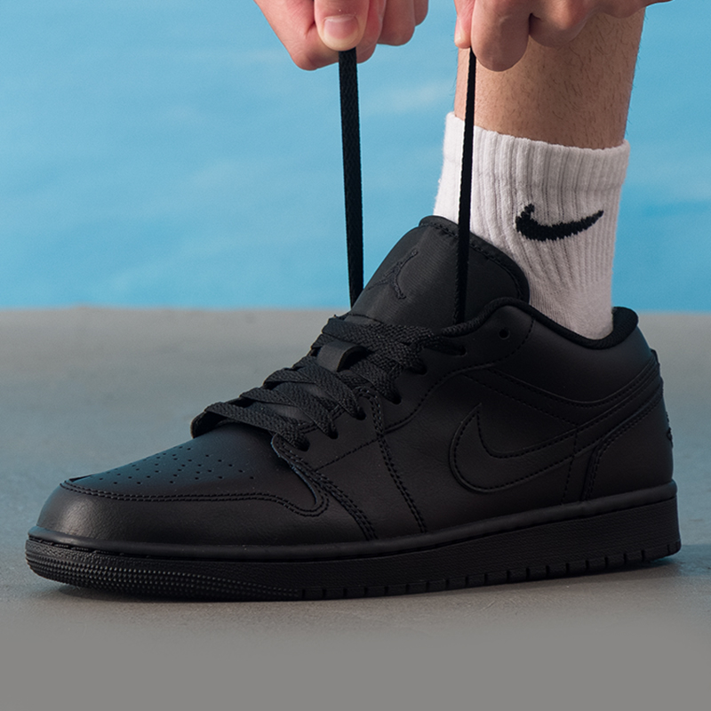 耐克NIKE官方正品男鞋air jordan 1冬季新款运动鞋黑色篮球板鞋