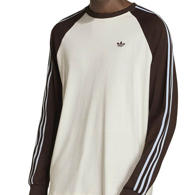 阿迪达斯三叶草长袖T恤男2026春季新款运动圆领休闲套头衫HZ3829
