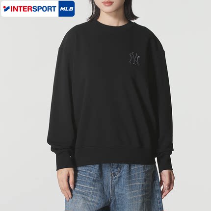 MLB官方NY卫衣男女装2025秋季运动服宽松休闲上衣套头衫3AMTM0854