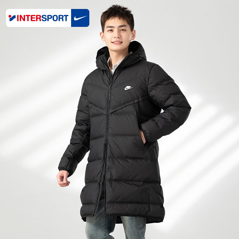 NIKE耐克羽绒服男装女装2025冬季新款运动休闲长款羽绒外套DV1134