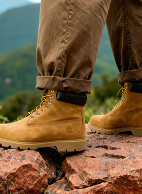 Timberland添柏岚官方踢不烂男鞋大黄靴马丁靴户外防水偏大|18094