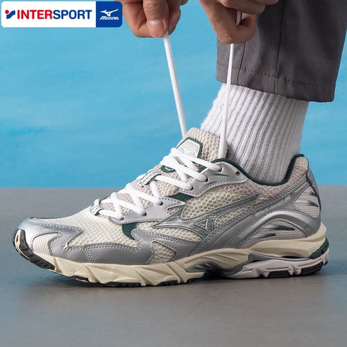 美津浓男鞋女鞋2025冬季新款WAVE RIDER 10运动鞋网面透气休闲鞋