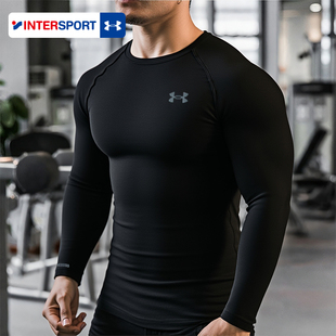 套头衫 安德玛长袖 3.0训练服运动服圆领打底衫 Base T恤健身衣男装