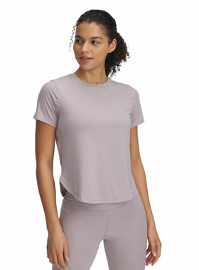 安德玛UA Launch Elite爆冷系列女子跑步运动短袖T恤1389564-009