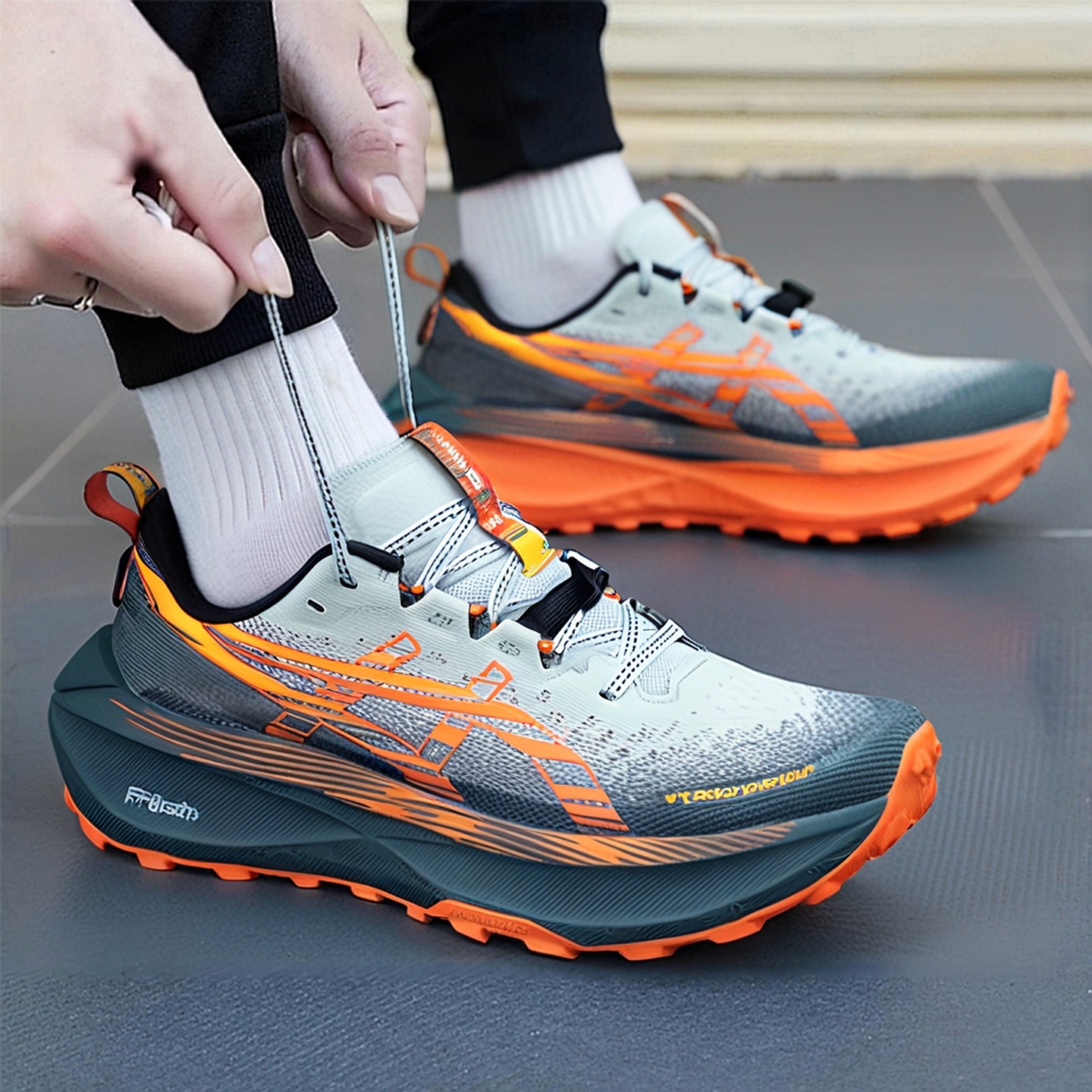 Asics亚瑟士新款Trabuco Max 4男鞋耐磨跑步鞋越野鞋1011B976-400