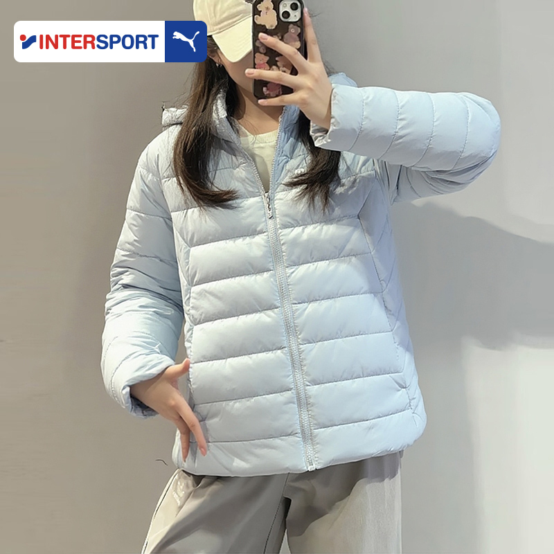 PUMA彪马正品外套女装冬季新款宽松薄款运动棉衣户外跑步运动外套