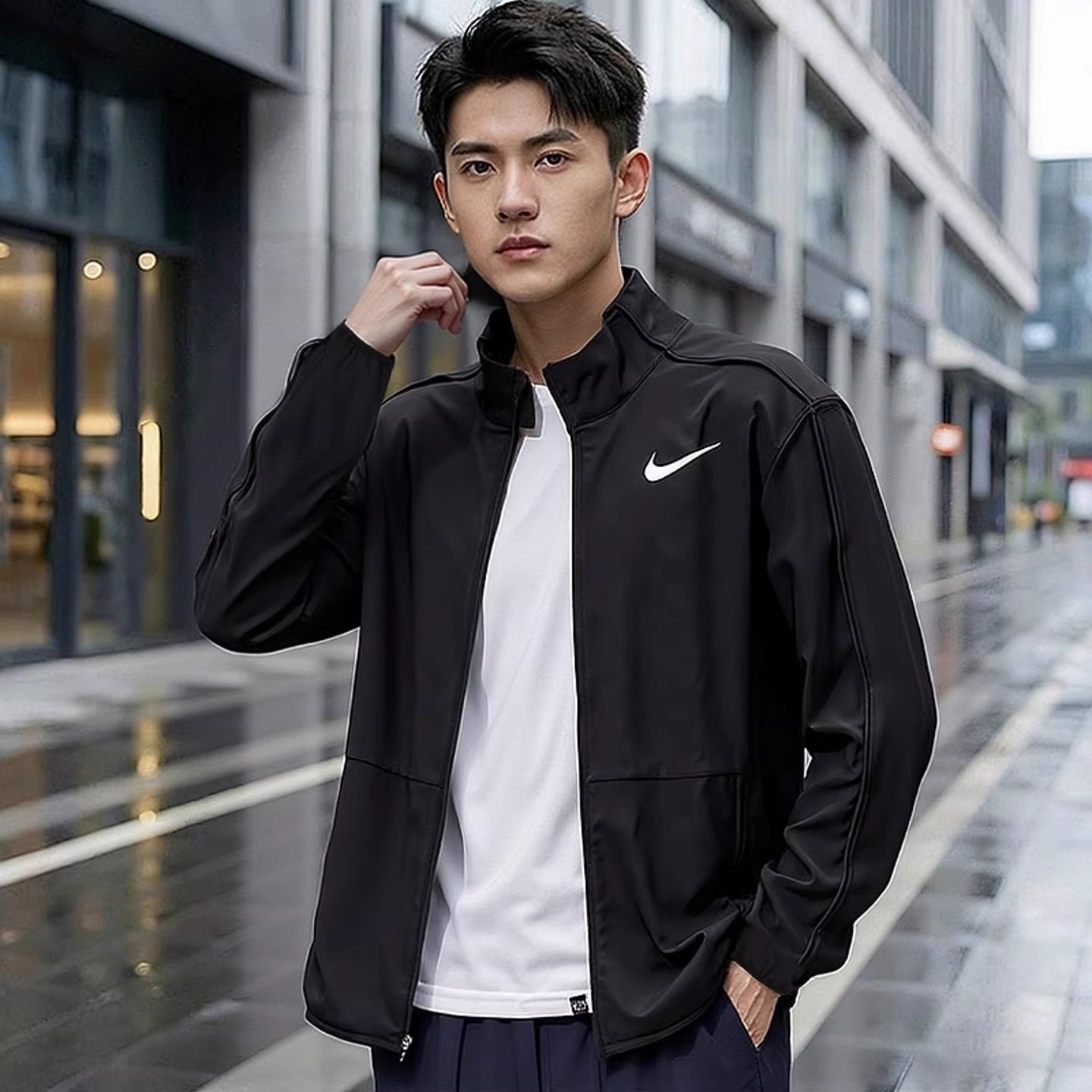 茵特丨Nike耐克梭织外套男装秋季新款运动服跑步夹克男上衣DM6620