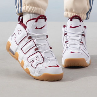 NIke耐克休闲鞋女鞋大童鞋2026春季新款皮蓬大AIR高帮运动鞋FJ284