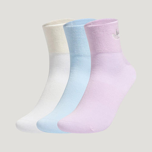 茵特丨阿迪达斯三叶草女袜ANK SOCK 3P 三双装运动休闲袜LH8570