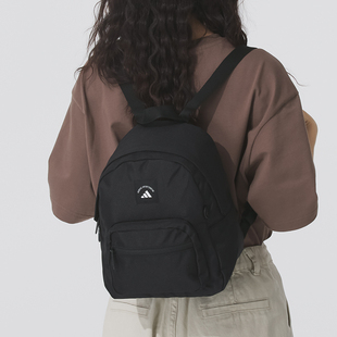 户外旅行背包小型号黑色书包 新款 阿迪达斯迷你双肩包女款 包包春季