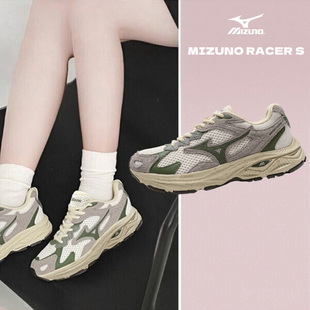 Mizuno美津浓男鞋女鞋夏新款休闲减震跑鞋RACER S跑步鞋D1GH2235