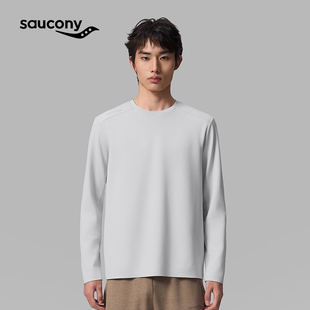 Saucony索康尼官方男装宽松套头衫圆领打底衫长袖T恤SA2250LT82C