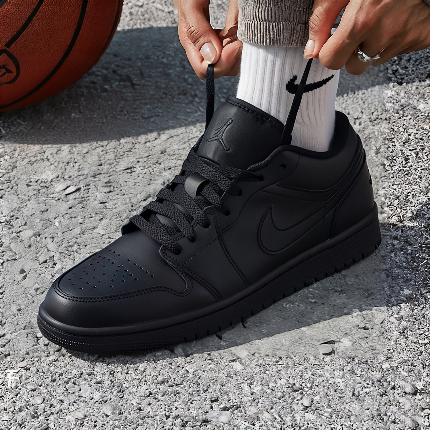 Nike耐克正品男鞋2025冬季新款AJ1潮流运动鞋低帮休闲板鞋553558