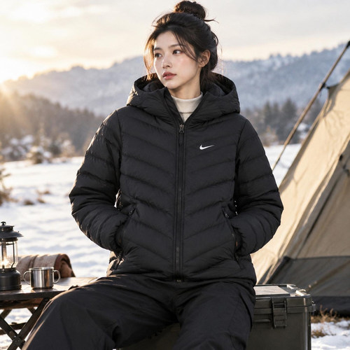 茵特丨耐克女装羽绒服26秋冬新款保暖厚外套户外运动服IF5884-010